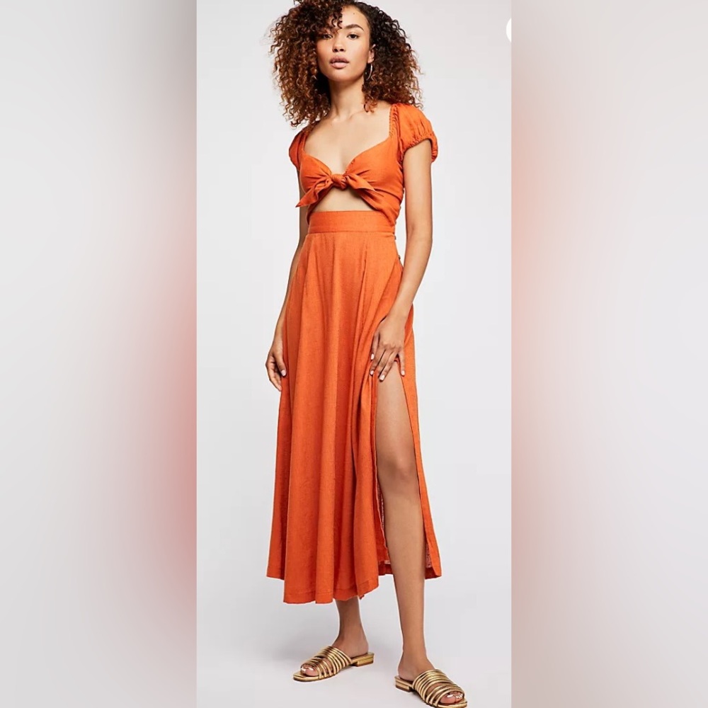 Free People The Getaway Midi Dress